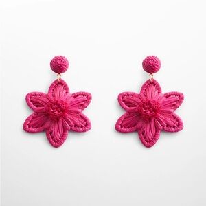MANGO Raffia Earrings